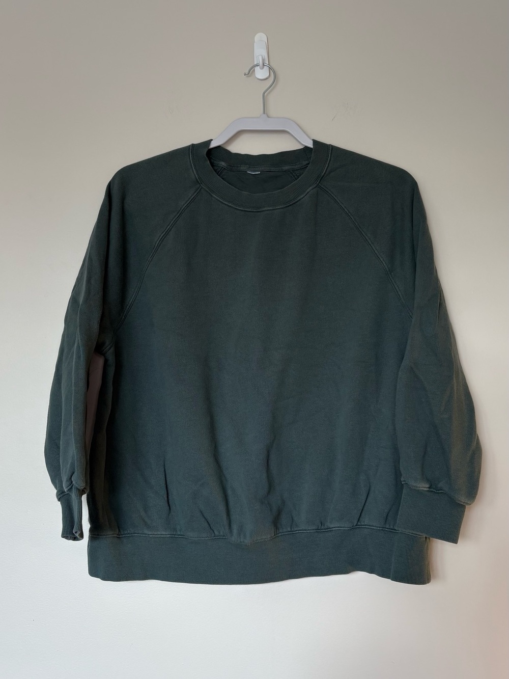Forest Green Crewneck Sweatshirt in Dark Green